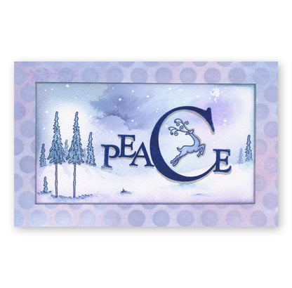 Peace & Noel Framer A5 Square Stamp & Mask Set Duo
