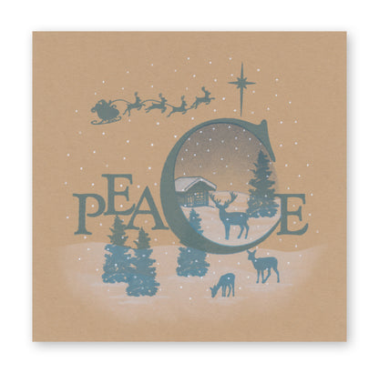 Peace & Noel Framer A5 Square Stamp & Mask Set Duo