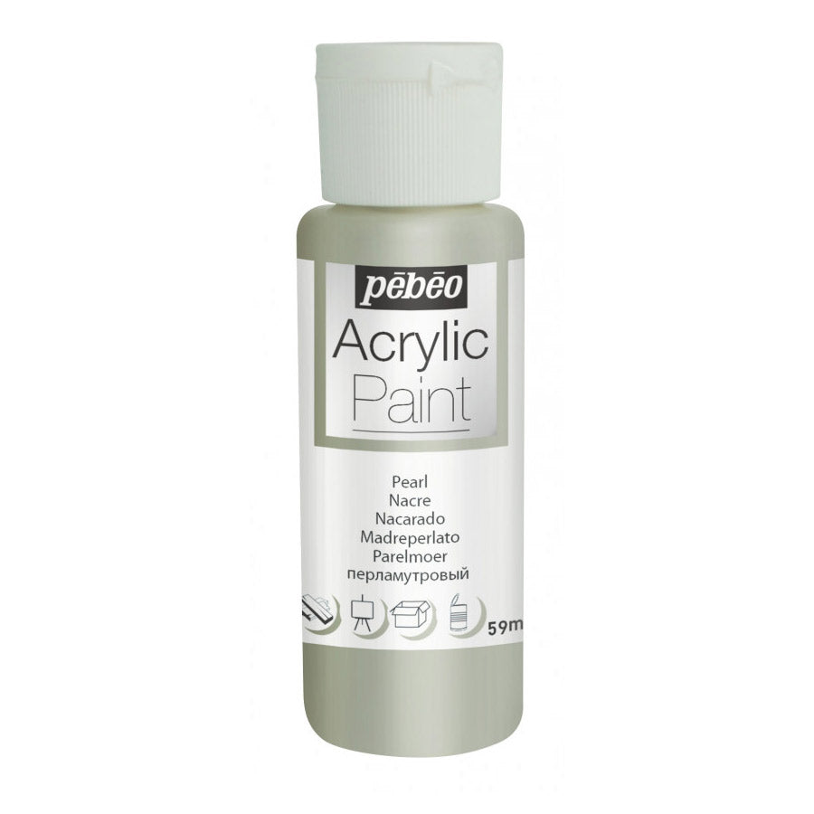 Pebeo Acrylic Paint 59ml - Pearl White