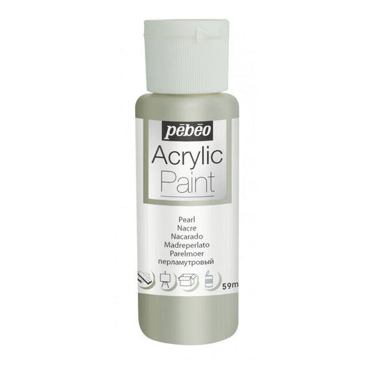 Pebeo Acrylic Paint 59ml - Pearl White
