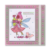 Pixie Poppets - Maisie A6 Square Stamp - Artwork by Marina Fedotova