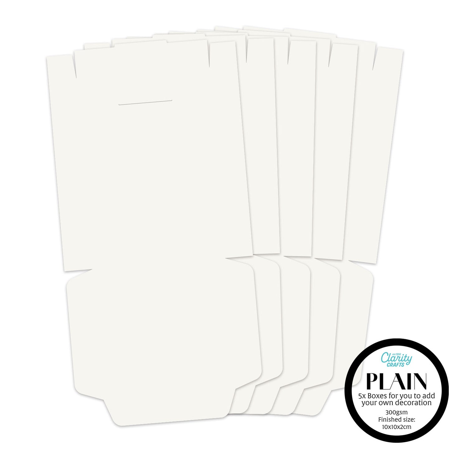 Pack of 5 Plain Boxes
