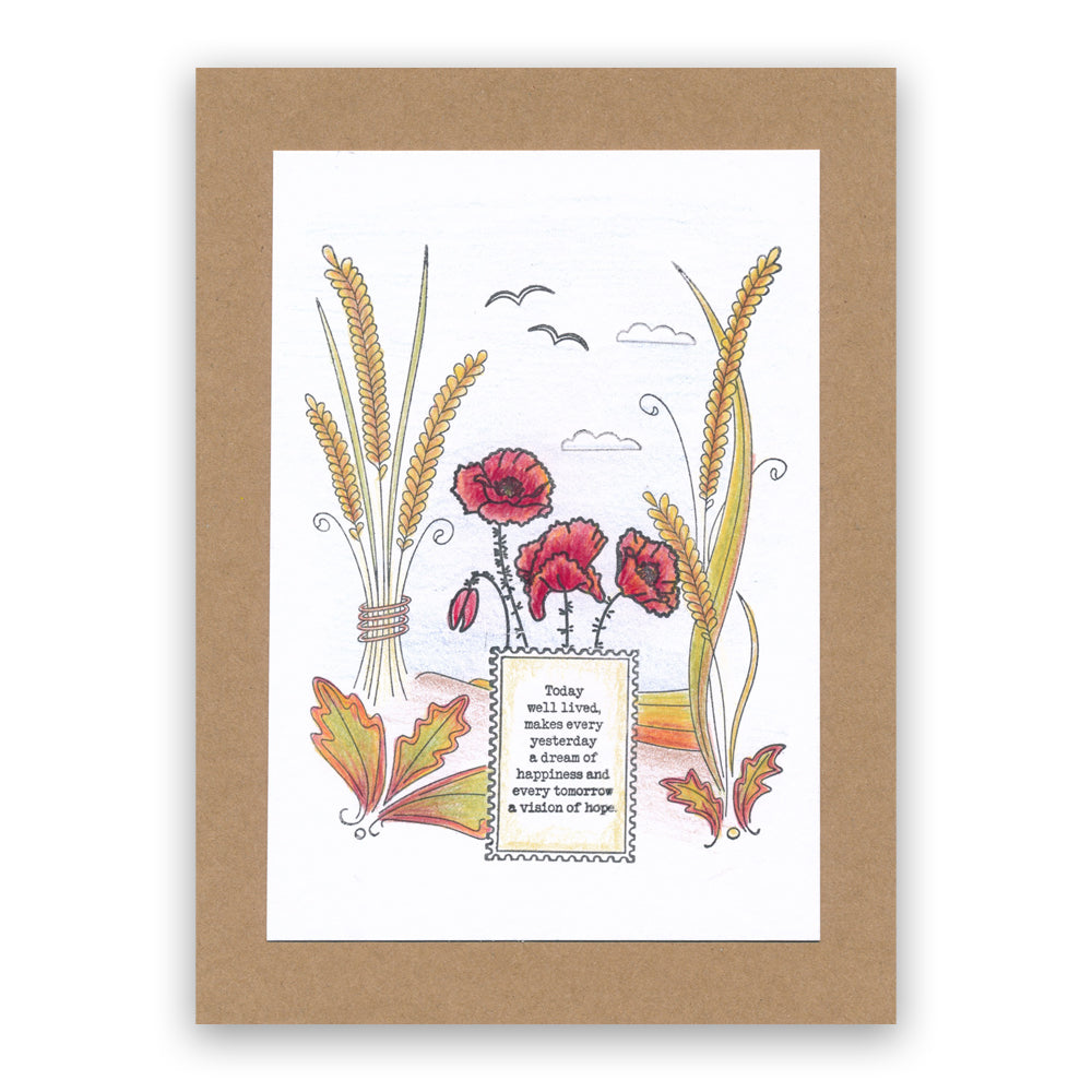 Poetry Set 4 - Happiness A6 Stamp Trio