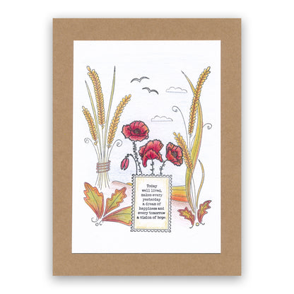 Poetry Set 4 - Happiness A6 Stamp Trio