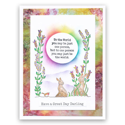 To the World A6 Stamp Set