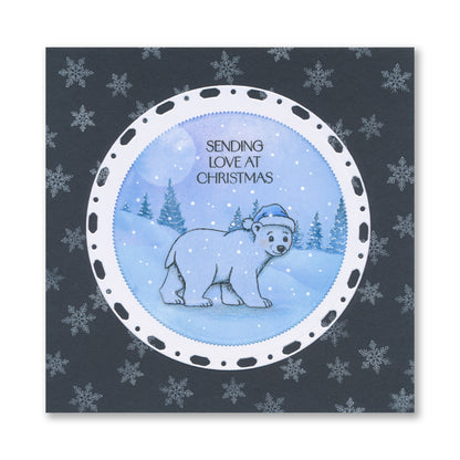 Barbara's Christmas Animals A6 Stamp & Mask Collection with FREE GIFT A6 Embedder Stencil Worth £4.99