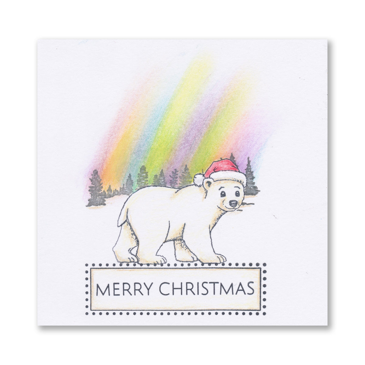 Barbara's Christmas Animals - Polar Bears A6 Stamp & Mask Set