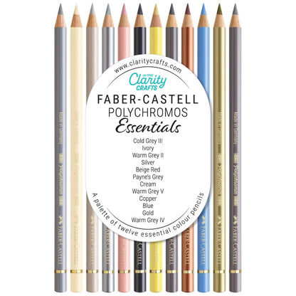 Faber-Castell Polychromos - Essentials - Set of 12 Artists' Pencils