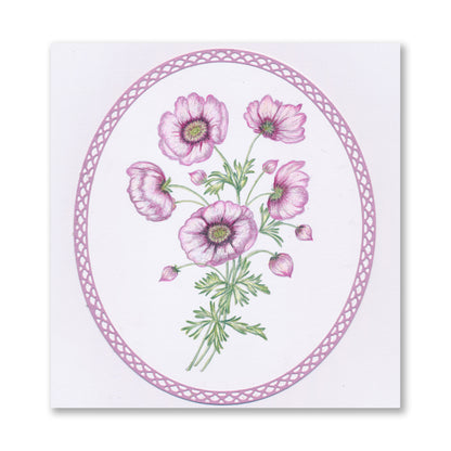 Bijou Poppy Posy A6 Stamp Set