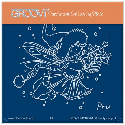 Pru - Christmas Poppet A6 Square Groovi Plate