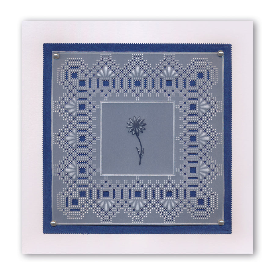 Queen Anne Lace Duet A5 Square Groovi Piercing Grid (Straight)