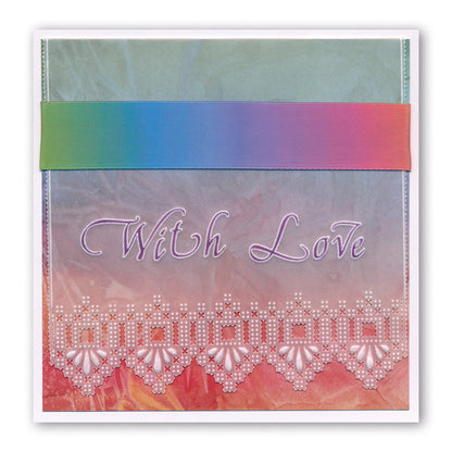 Queen's Calligraphy Alphabet - Lower Case Groovi Border Plate