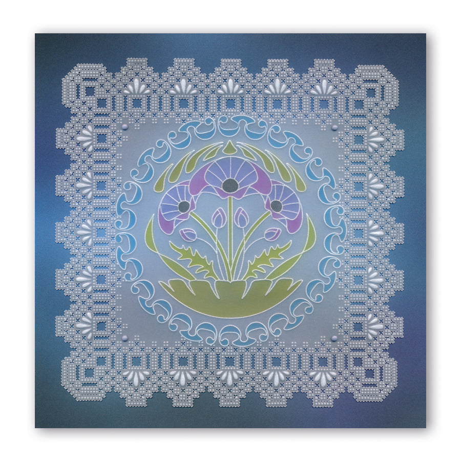 Queen Anne Lace Duet A5 Square Groovi Piercing Grid (Straight)