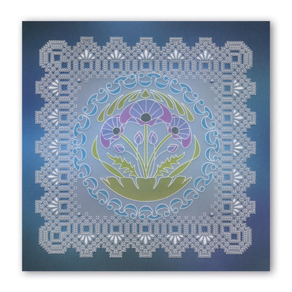 Queen Anne Lace Duet A5 Square Groovi Piercing Grid (Straight)