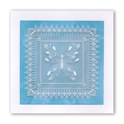 Queen's Lace Grids A5 Square Groovi Piercing Grids (Straight)