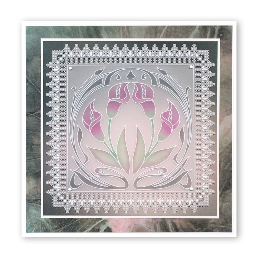 Queen Elizabeth Lace Duet A5 Square Groovi Piercing Grid (Straight)