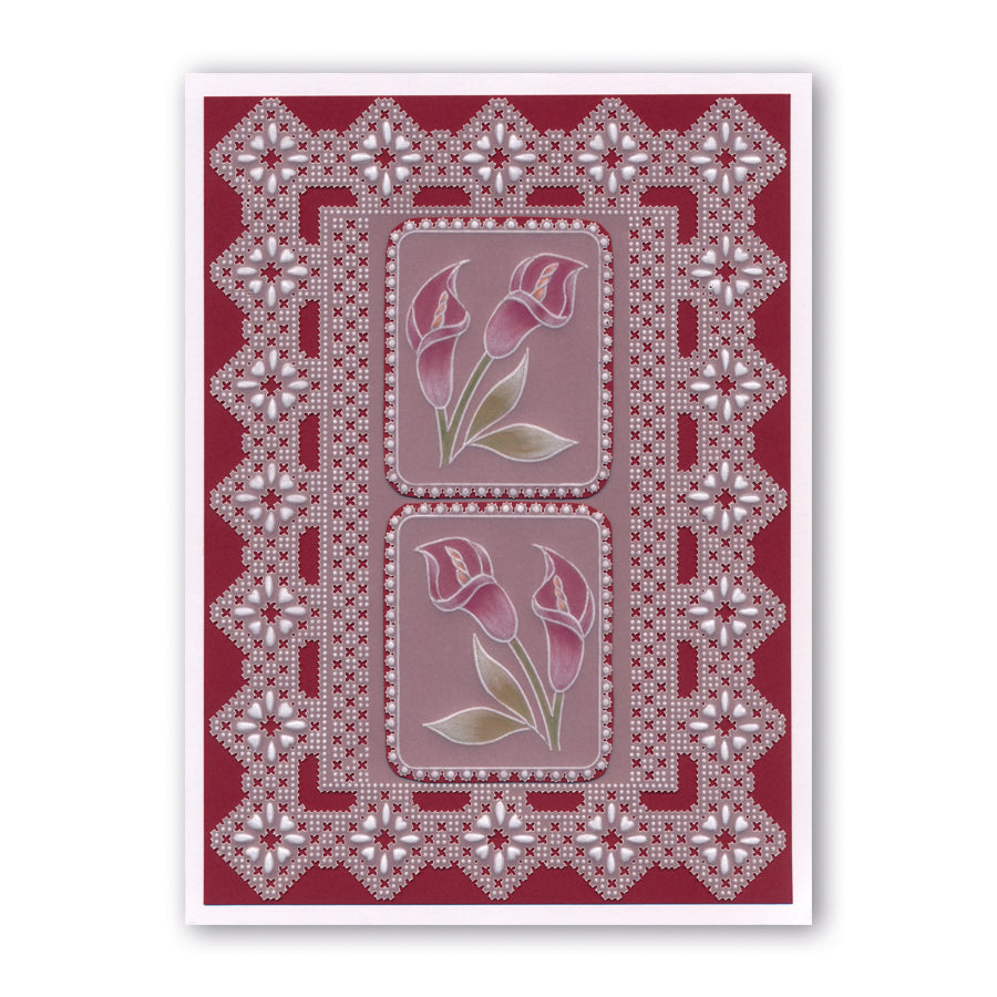 Queen Victoria Lace Duet A5 Square Groovi Piercing Grid (Straight)