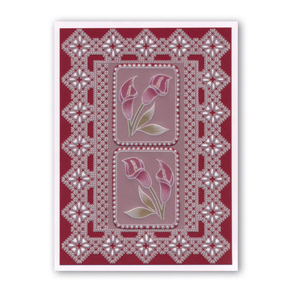 Queen Victoria Lace Duet A5 Square Groovi Piercing Grid (Straight)