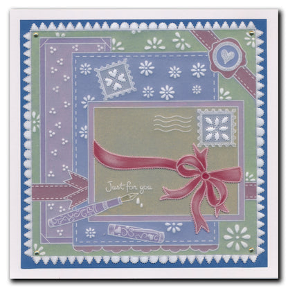 Linda's Special Delivery - Easy Layout A5 Square Groovi Plate (Set 1)