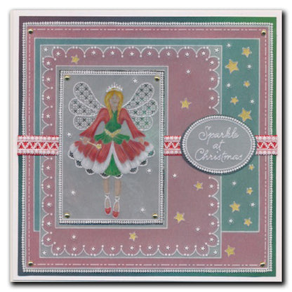 Linda's Sparkle at Christmas - Easy Layout A5 Square Groovi Plate (Set 1)