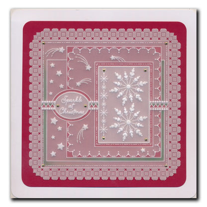 Linda's Sparkle at Christmas - Easy Layout A5 Square Groovi Plate (Set 1)