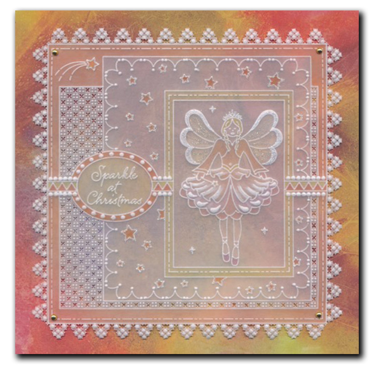 Linda's Sparkle at Christmas - Easy Layout A5 Square Groovi Plate (Set 1)