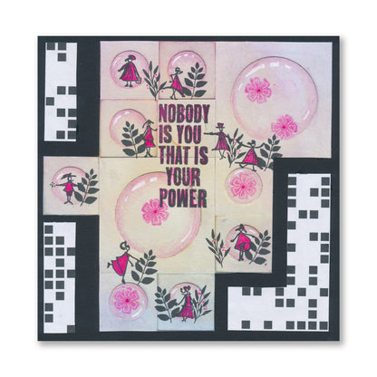 Set 8 - Quotes - You Are Brilliant A5 Square Stamp Set