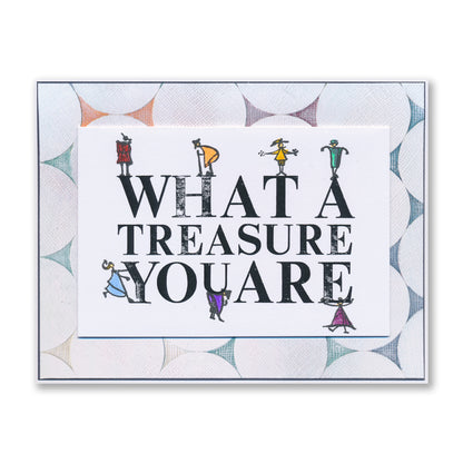 Set 8 - Quotes - You Are Brilliant - A5 Square Stamp & Postcards Duo
