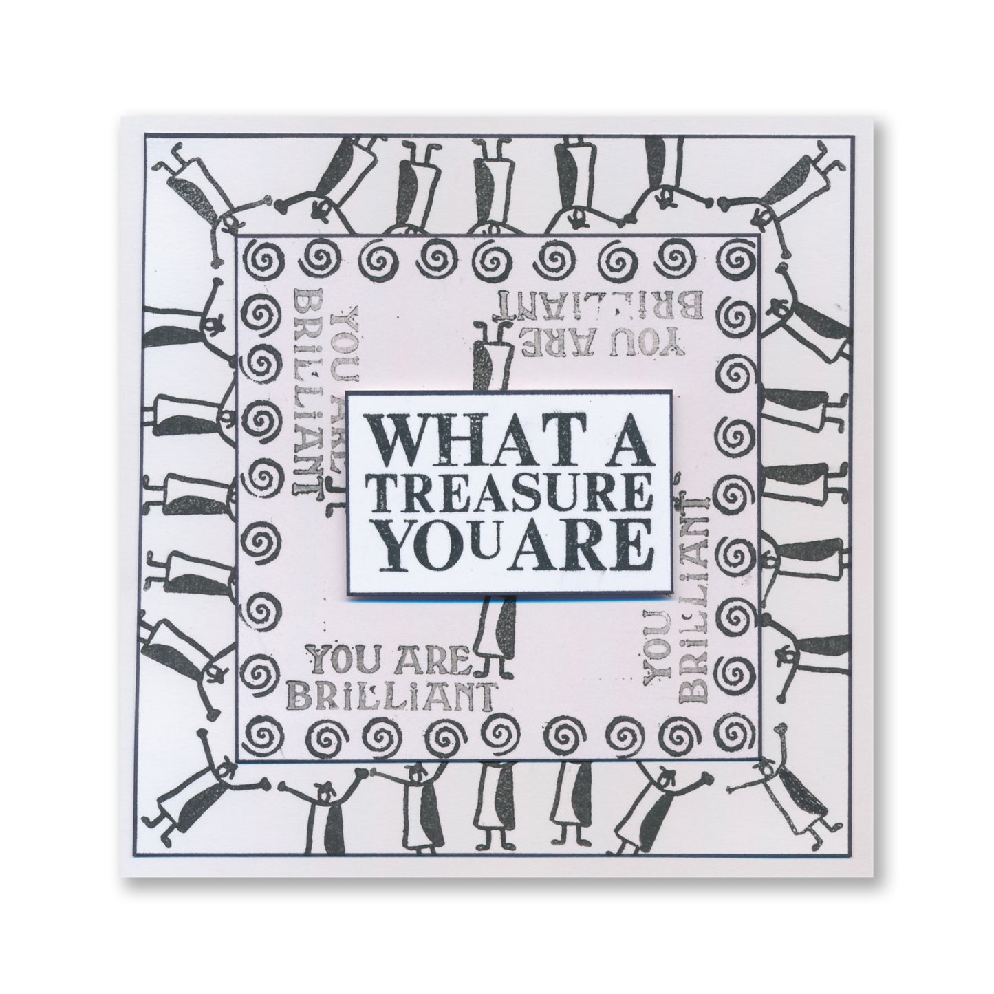 Set 8 - Quotes - You Are Brilliant A5 Square Stamp Set