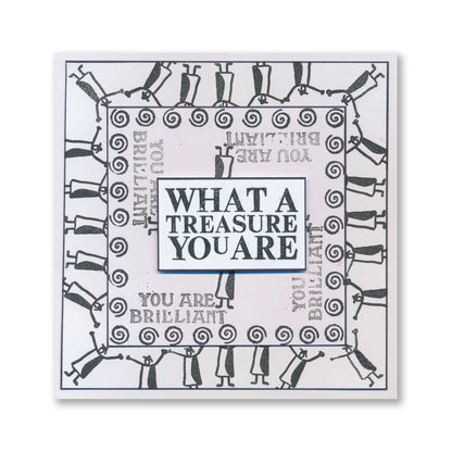 Set 8 - Quotes - You Are Brilliant A5 Square Stamp Set