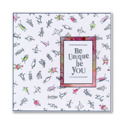 Set 8 - Quotes - You Are Brilliant - A5 Square Stamp & Postcards Duo