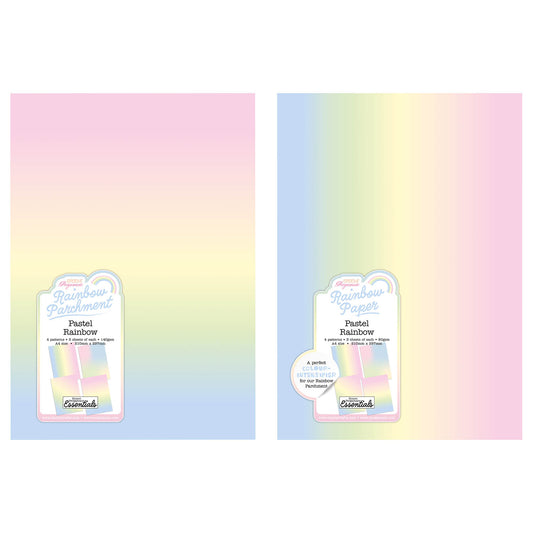 Rainbow Duo - Parchment & Paper - Pastel Rainbow A4