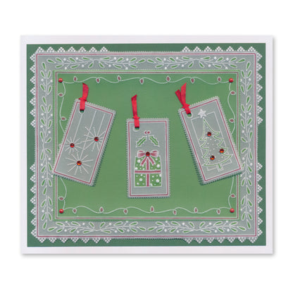 Jazz's Merry Christmas Toppers & Tags A4 Square Groovi Plate