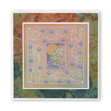 Tina's Rectangle Flowers Parchlet A6 Square Groovi Plate