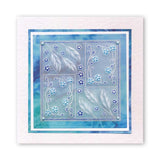 Tina's Rectangle Flowers Parchlet A6 Square Groovi Plate