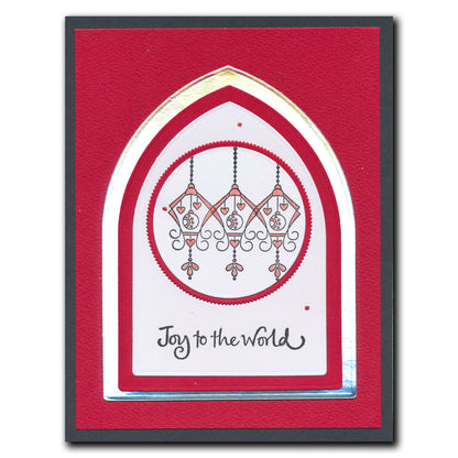 Tina's Robins - Two Way Overlay Christmas Ornaments A6 Stamp Set