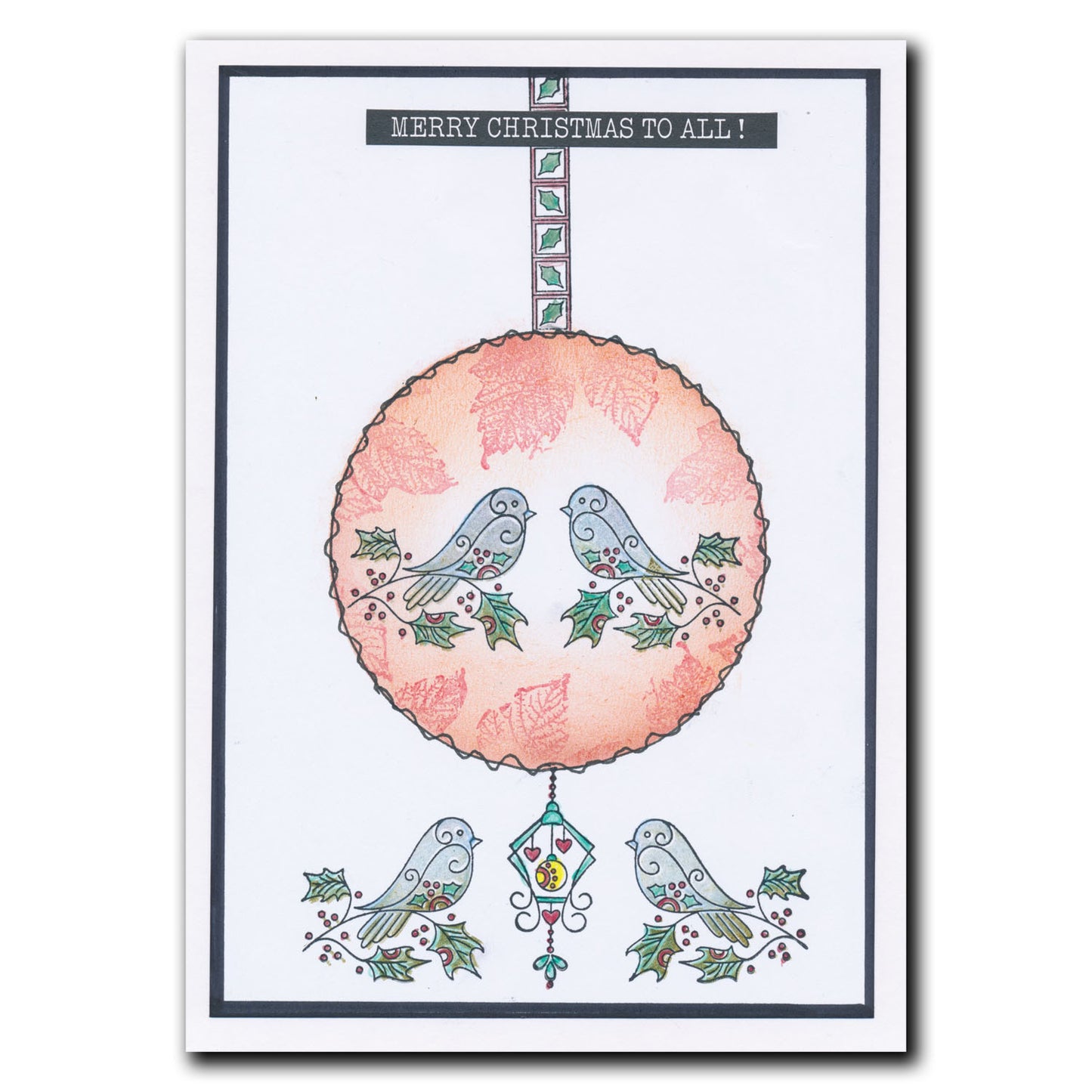 Tina's Robins - Two Way Overlay Christmas Ornaments A6 Stamp Set