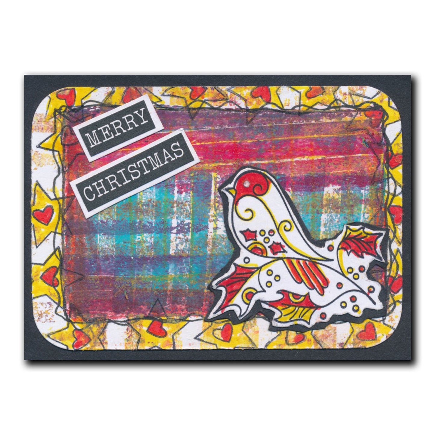 Tina's Robins - Two Way Overlay Christmas Ornaments A6 Stamp Set