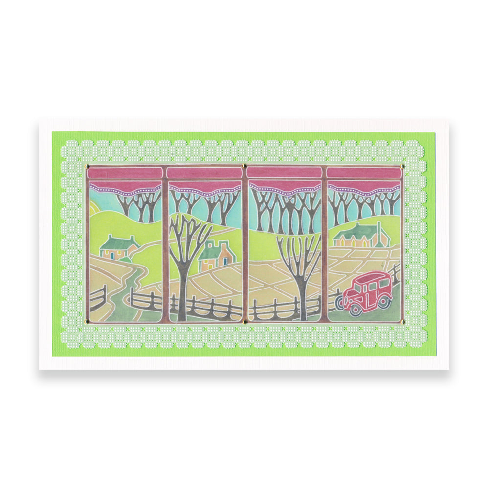 Room with a View Collection A6 Square Groovi Plate Set