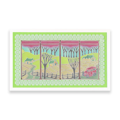 Room with a View Collection A6 Square Groovi Plate Set