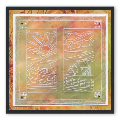 Room With a View 1 - Sunshine A6 Square Groovi Plate