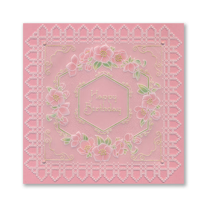 Linda's Floral Shapes Midi Groovi Plate Quartet