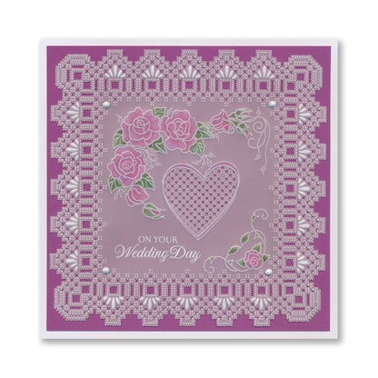 Linda's Floral Shape - Rose Heart Midi Groovi Plate