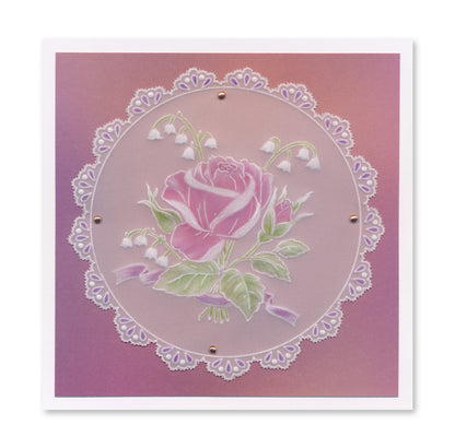 Jayne's Rose & Lattice A5 & A5 Square Groovi Plate Collection