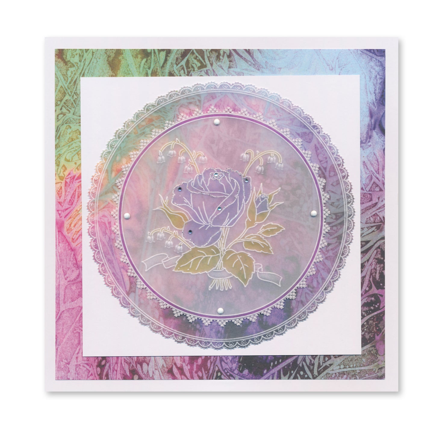 Jayne's Rose & Lattice A5 & A5 Square Groovi Plate Collection