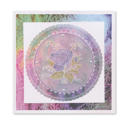 Jayne's Rose & Lattice A5 & A5 Square Groovi Plate Collection