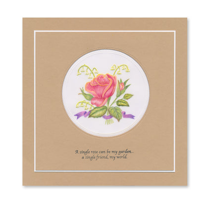 Jayne's Rose & Lattice Frame A5 Groovi Plate