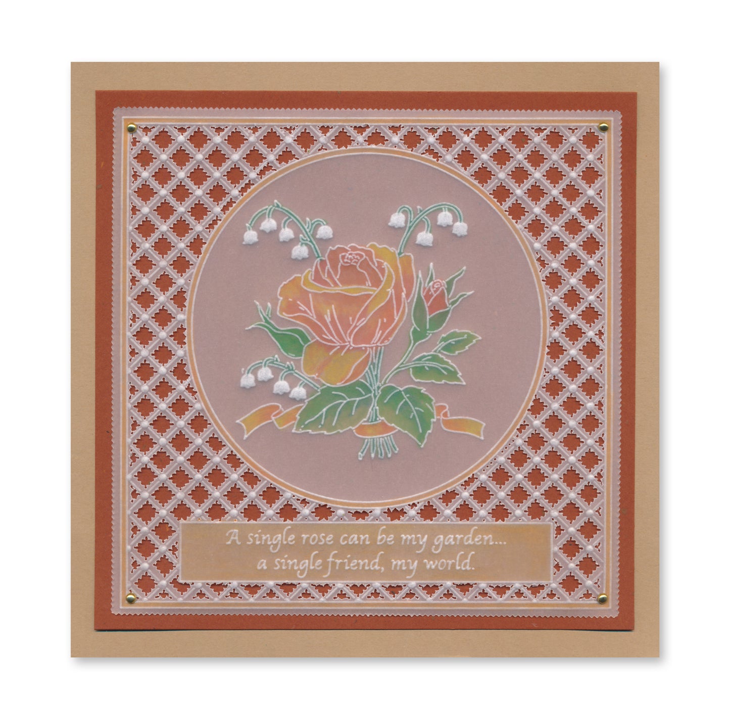 Jayne's Rose & Lattice A5 & A5 Square Groovi Plate Collection