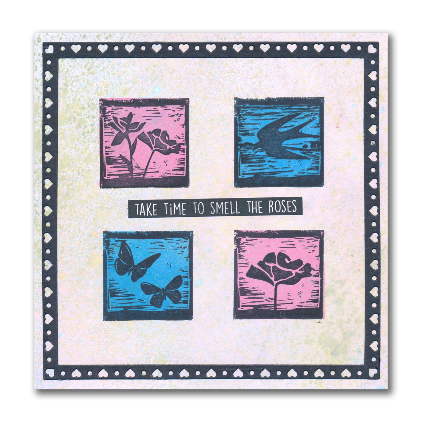 Linocut Mini Sampler A4 Stamp Set