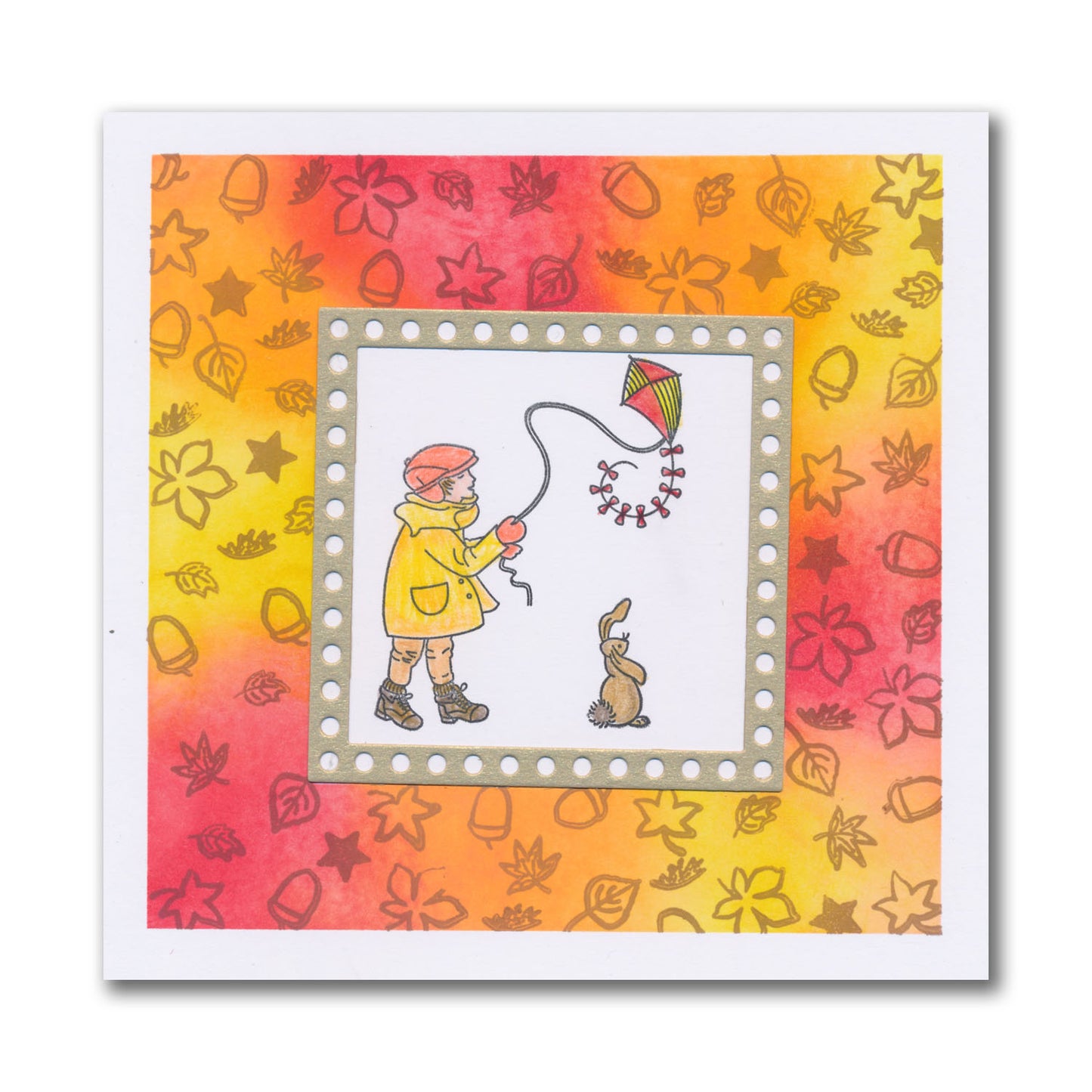 Linda's Bijou Children Through the Seasons - Autumn A5 & A7 Stamp Duo